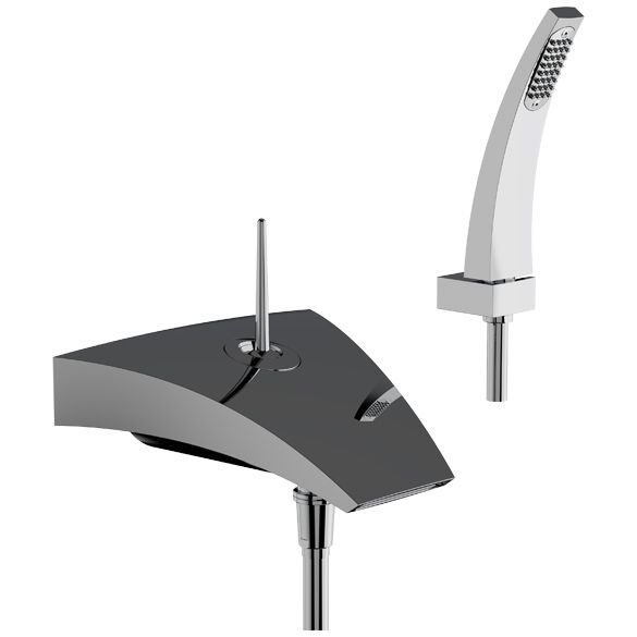 Horus Nouvelle Vague “part of Contemporary Collection - Wall Mounted Bath/shower Mixer - Chrome 40.714-CH
