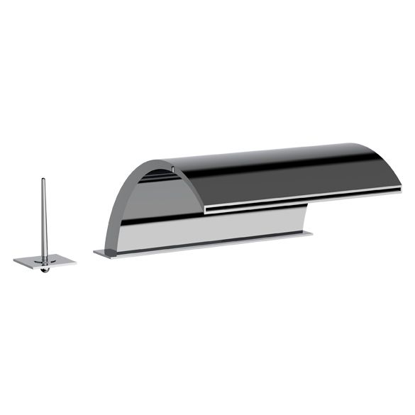 Horus Nouvelle Vague “part of Contemporary Collection - Deck Mounted Bath Mixer 3 Hole - Satin Brass 40.760-LS