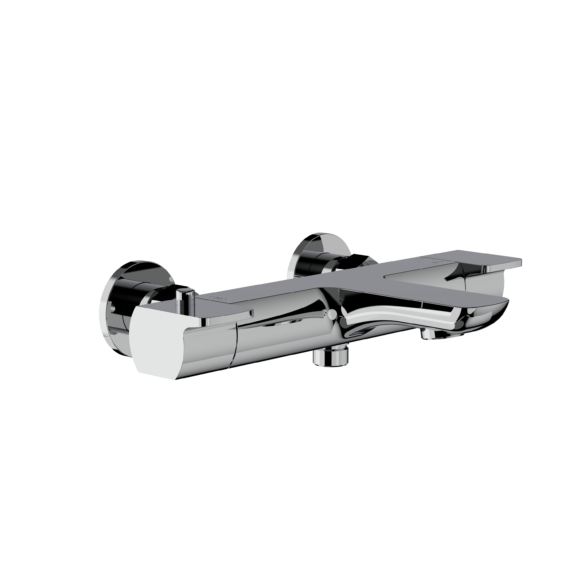 Horus Echo Equinox316 Collection - Exposed Thermostatic Wall Bath-shower Mixer - Satin Brass 43.483.E2-LS