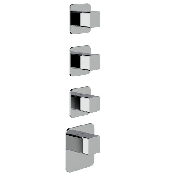 Horus Echo Equinox316 Collection - Trim for Thermostatic Mixer - Matt Black 43.523-NO
