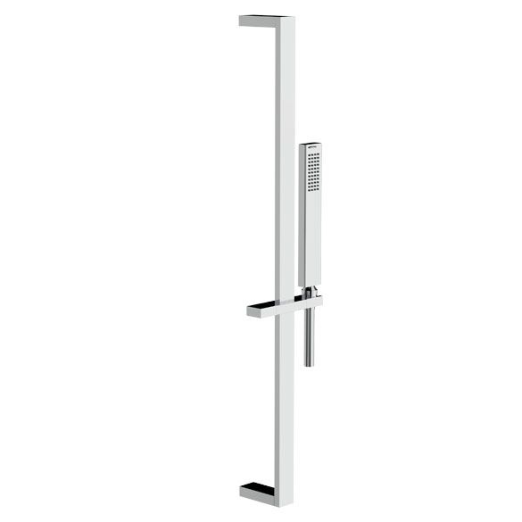 Horus Echo Equinox316 Collection - Shower Rail with Brass Handshower and Flexible Hose - Matt Black 43.541-NO