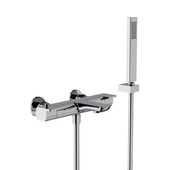 Horus Echo Equinox316 Collection - Complete Set / Exposed Thermostatic Wall Bath-shower Mixer - Matt Black 43.714.E2-NO