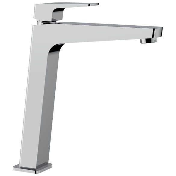Horus Echo Equinox316 Collection - Single Lever Basin Mixer Extended Version with up and down Drain - Satin Brass 43.799.E2-LS