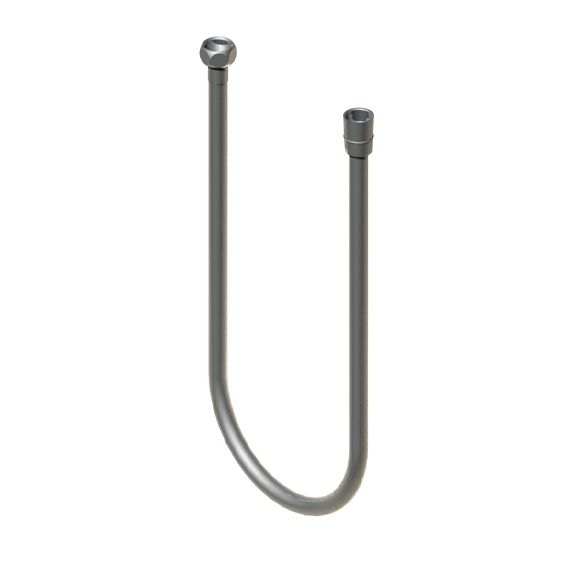 Horus Compléments Classic Collection - Exposed Flexible Hose 200 Cm with Swivelling Nut Anti Twisting - Matt Nickel 46.465-NM