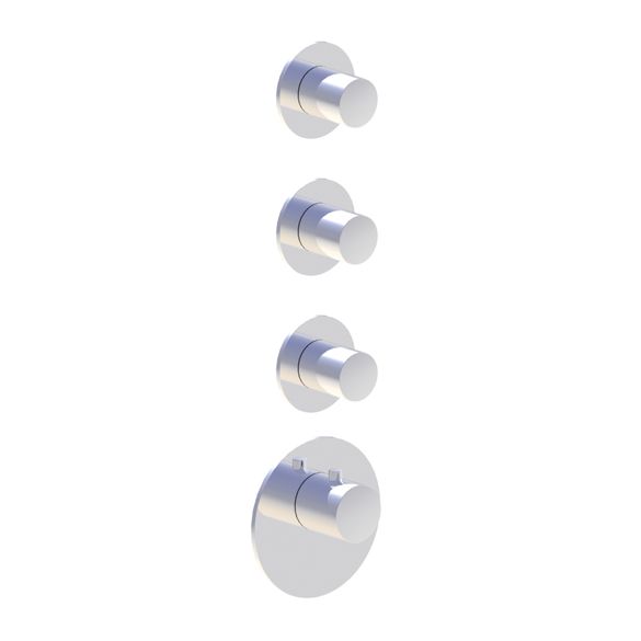 Horus Minoé Contemporary Collection - Trim for Thermostatic Mixer - Satin Brass 47.523-LS