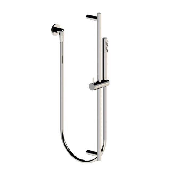 Horus Minoé Contemporary Collection - Wall Shower Set with Rail, Flexible Hose and Handspray - Chrome 47.532-CH