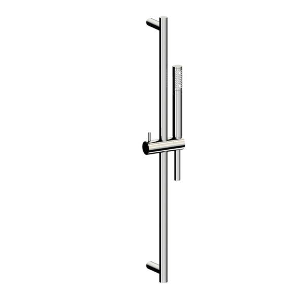 Horus Minoé Contemporary Collection - Wall Shower Set with Handspray, Flexible, Rail - Satin Brass 47.542-LS