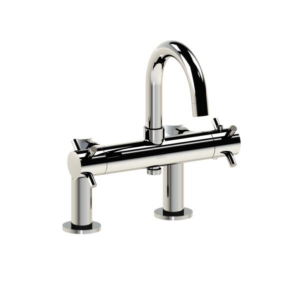 Horus Minoé Contemporary Collection - Complete Deck Thermostatic Bath-shower Mixer - Metal Gun 47.785-CF