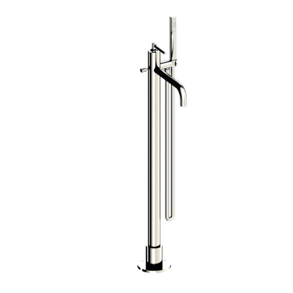 Horus Minoé Contemporary Collection - Complete Exposed Thermostatic Wall Bath-shower Mixer - Metal Gun 47.799-CF