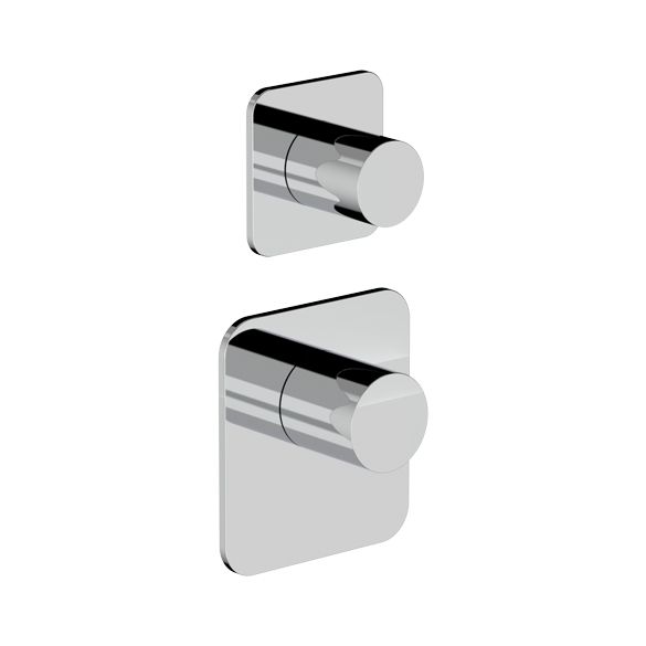 Horus Naja Contemporary Collection - Trim for Thermostatic Mixer. - Chrome 48.521-CH