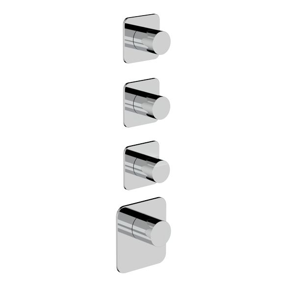 Horus Naja Contemporary Collection - Trim for Thermostatic Mixer. - Matt Black 48.523-NO