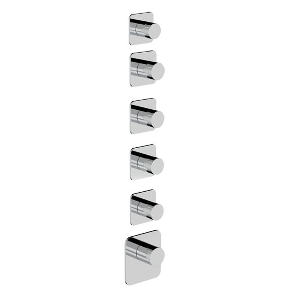 Horus Naja Contemporary Collection - Trim for Thermostatic Mixer. - Metal Gun 48.525-CF