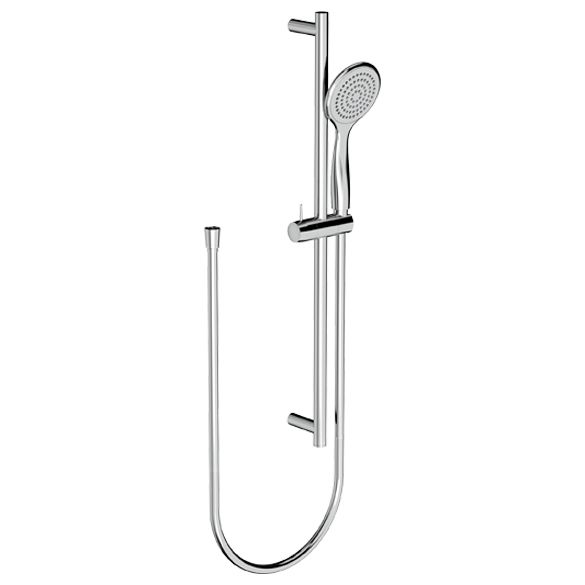 Horus Naja Contemporary Collection - Shower Rail with Handshower on Silding Support and Flexible Hose - Satin Brass 48.542-LS