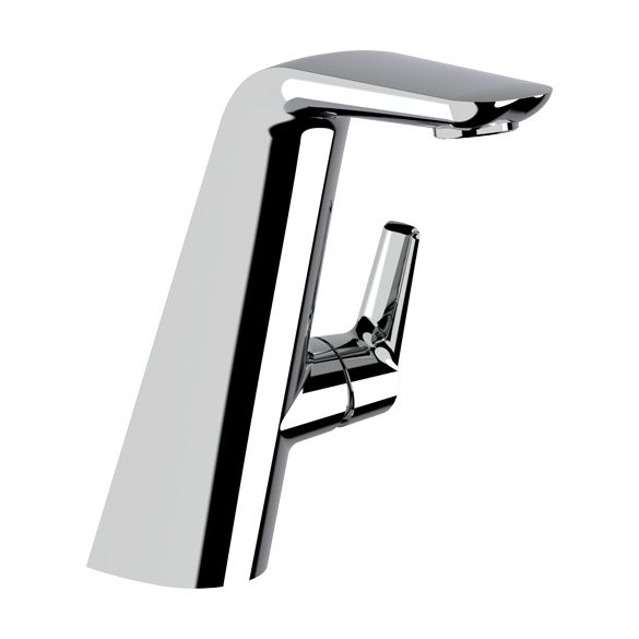 Horus Naja Contemporary Collection - Single Lever Basin Mixer with up and down Drain - Matt Black 48.709-NO