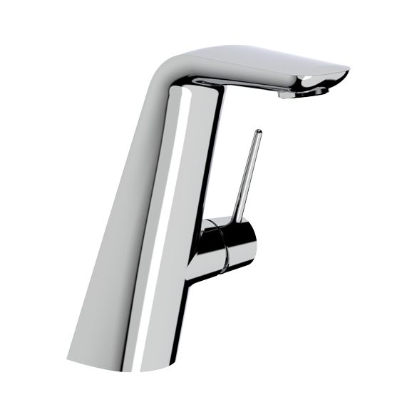 Horus Naja Contemporary Collection - Single Lever Basin Mixer with up and down Drain - Metal Gun 48.729-CF