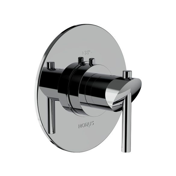 Horus Minoé Contemporary Collection - Trim for Thermostatic Mixing Valve Réf. 93.591 - Matt Black 49.507-NO