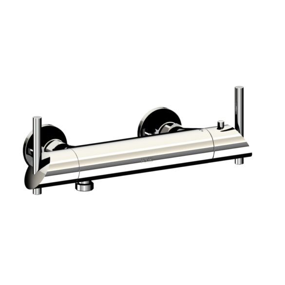 Horus Minoé Contemporary Collection - Exposed Thermostatic Wall Bathshower Mixer - Metal Gun 49.596-CF