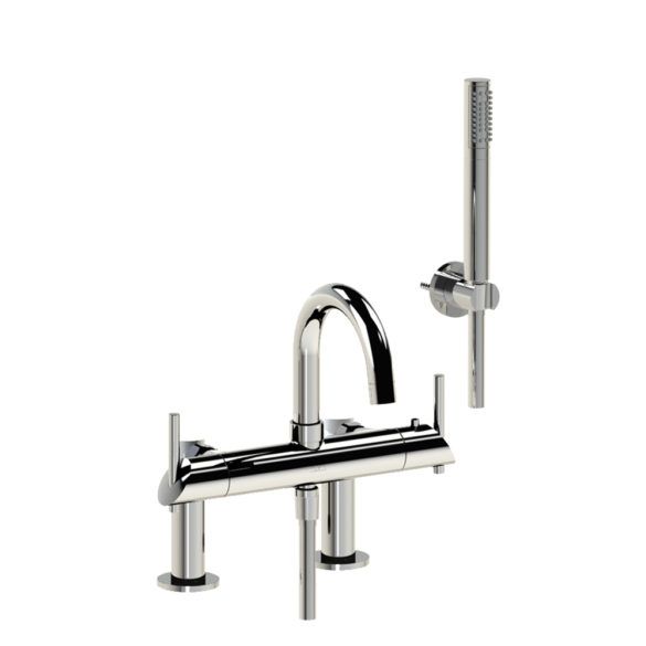 Horus Minoé Contemporary Collection - Complete Deck Thermostatic Bath-shower Mixer - Matt Black 49.715-NO