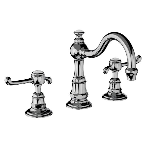 Horus Montmartre Classic Collection - 3 Hole Basin Set with Pop-up Waste, Flexible Hoses - Matt Nickel 50.260-NM