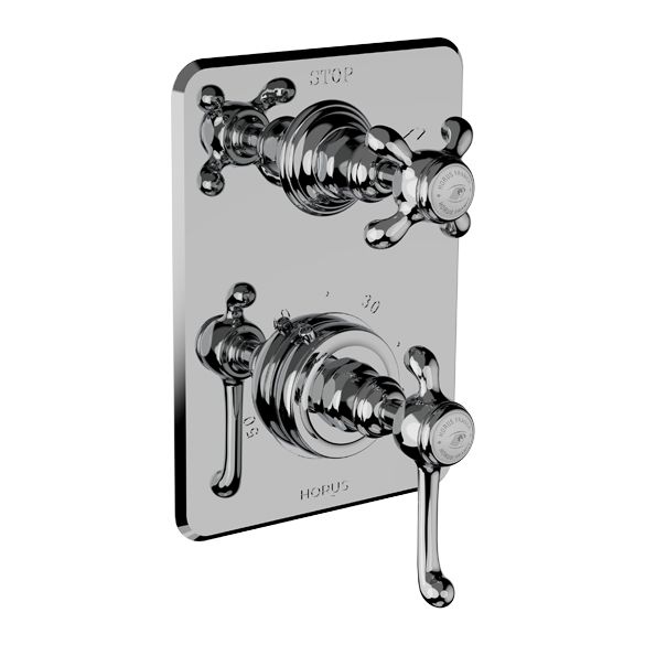 Horus Montmartre Classic Collection - Trim for Thermostatic Mixing Valve Réf. 93.593 - Polished Nickel 50.508-NB
