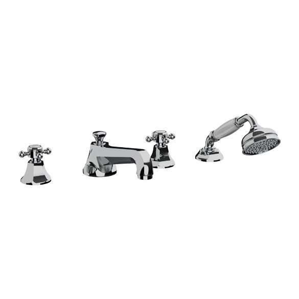 Horus Ascott Classic Collection - 4 Hole Deck Bath/ Shower Set - Chrome 62.466-CH