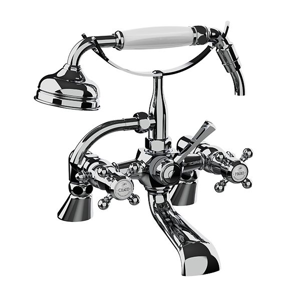 Horus Ascott Classic Collection - Deck Bath / Shower Mixer Complete - Matt Nickel 62.485-NM