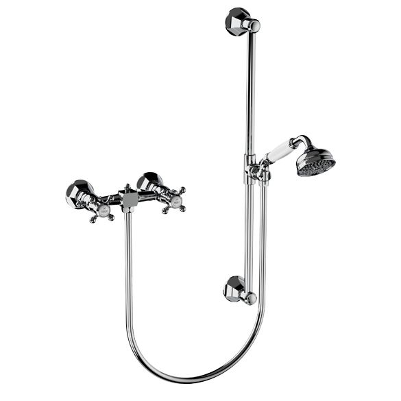 Horus Ascott Classic Collection - Complete Wall Shower Mixer - Chrome 62.516-CH