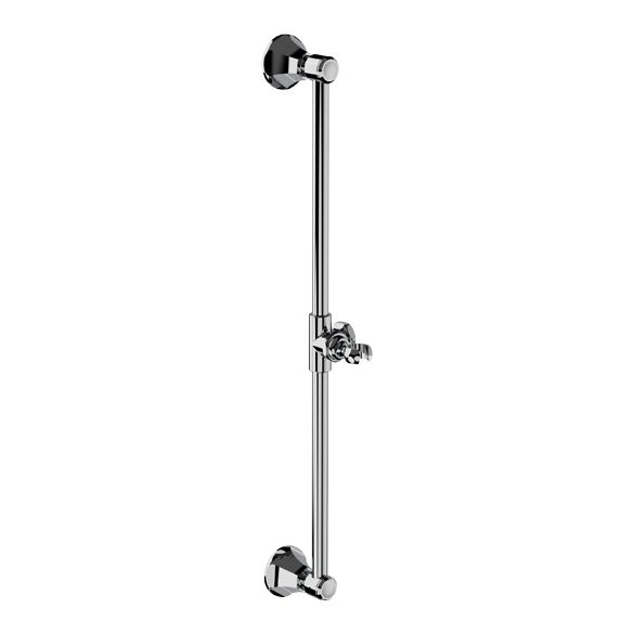 Horus Ascott Classic Collection - Rail with Adjustable Handset Hook and Bracket - Chrome 62.545-CH