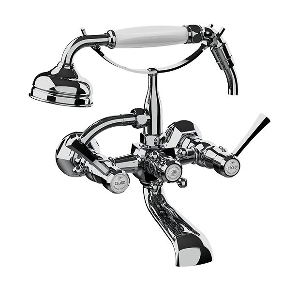 Horus Ascott Classic Collection - Wall Bath/ Shower Mixer Complete - Matt Nickel 65.414-NM