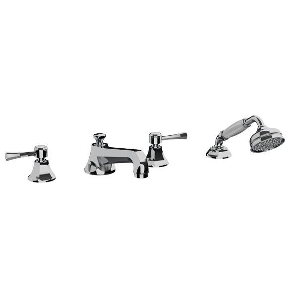 Horus Ascott Classic Collection - 4 Hole Deck Bath/ Shower Set - Matt Nickel 65.466-NM