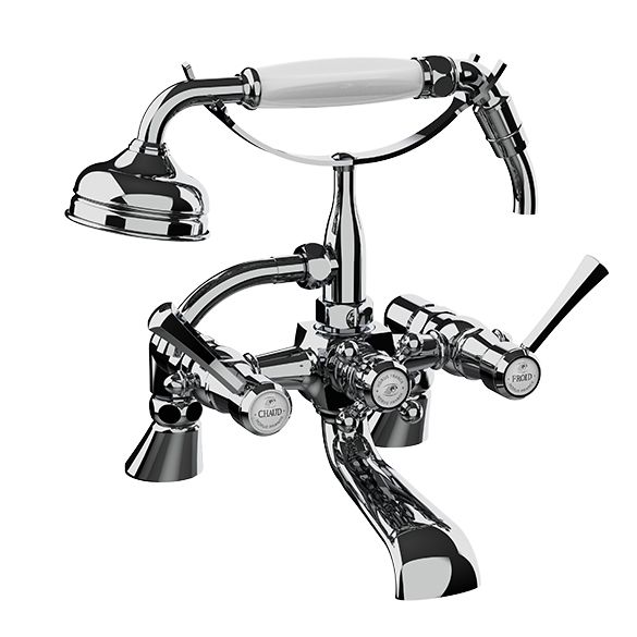 Horus Ascott Classic Collection - Deck Bath/ Shower Mixer Complete - Matt Nickel 65.485-NM