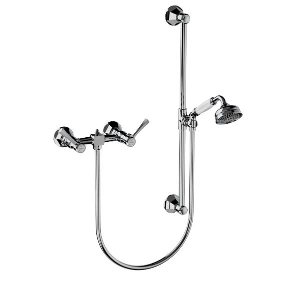 Horus Ascott Classic Collection - Complete Wall Shower Mixer - Matt Nickel 65.516-NM