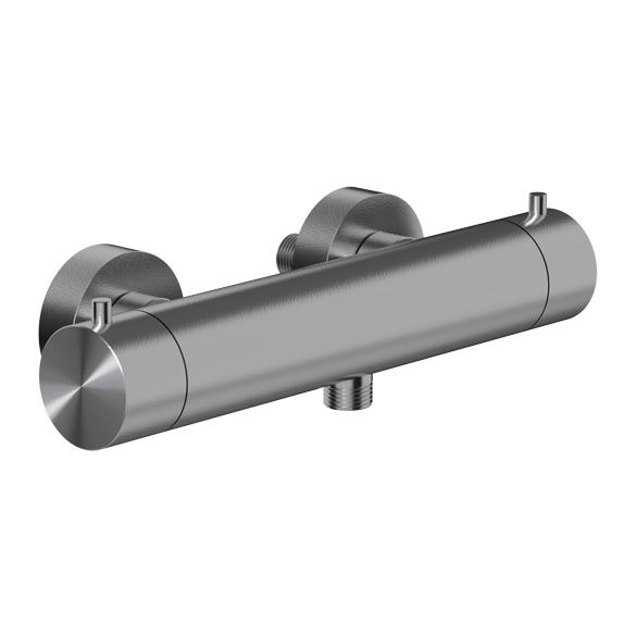 Horus Equinox316 Equinox316 Collection - Exposed Thermostatic Wall Bathshower Mixer - Stainless Steel 316 81.596-IX