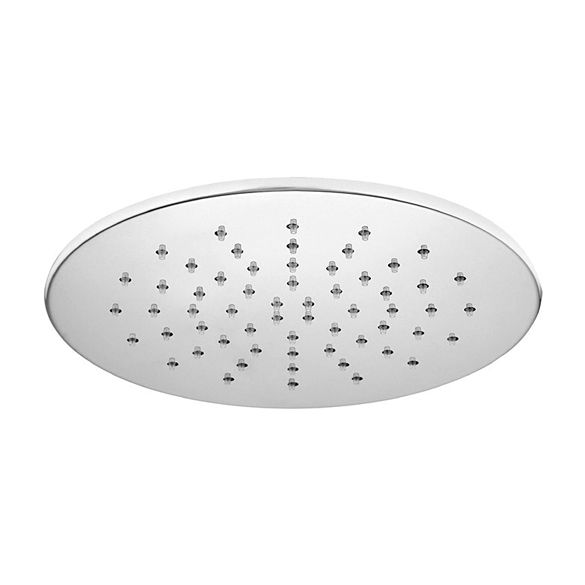 Horus Nouvelle Vague “part of Contemporary Collection - Shower Head Ø 300 Thickness 8,5 Mm Anti Limestone Nozzles Without Arm - Satin Brass 82.007-LS