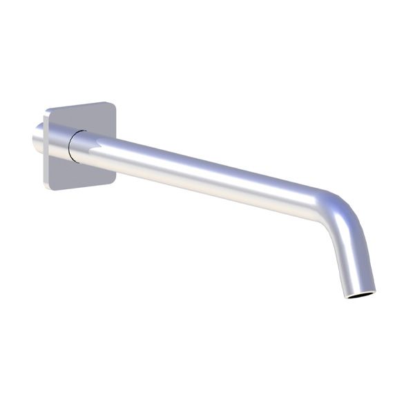 Horus Naja Contemporary Collection - Wall Arm L. 300 Mm + Square Design Flange - Chrome 92.567-CH