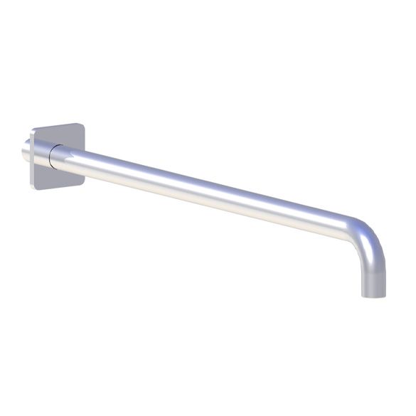 Horus Naja Contemporary Collection - Wall Arm L. 480 Mm + Square Design Flange - Metal Gun 92.966-CF