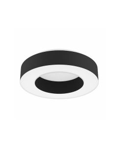 Eglo Guamare Μοντέρνα Μεταλλική Πλαφονιέρα Οροφής με Ενσωματωμένο LED σε Μαύρο χρώμα 53cm 39991