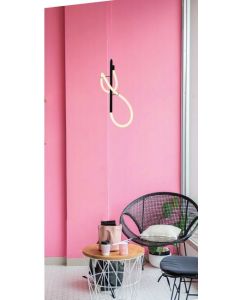 InLight Κρεμαστό φωτιστικό LED 25W 3000K από μαύρο μέταλλο και σωλήνα σιλικόνης D:65cm 6014