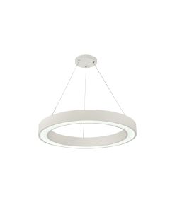 InLight Κρεμαστό φωτιστικό LED 68W 3CCT by switch on base σε λευκή απόχρωση D:60cm 6073-60-WH