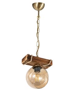 PDT 2059-1 ΡΑΓΑ 1/Φ  ΞΥΛΙΝΗ ΡΑΓΑ ΣΧΟΙΝΙ  ΜΕΛΙ ΓΥΑΛΙ 1ΧΕ27 ARlight 0083515