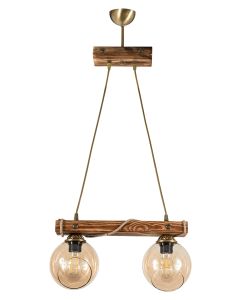 PDT 2059-2 ΡΑΓΑ 2/Φ ΞΥΛΙΝΗ ΜΕ ΜΕΛΙ ΓΥΑΛΙ 2ΧΕ27 ARlight 0103457