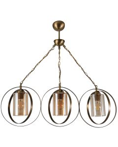 PDT 2063-3 # ΚΡΕΜ. 3/Φ ΔΥΟ ΜΕΤΑΛΛΙΚΟΙ ΚΥΚΛΟΙ ΚΑΙ ΚΥΛΙΝΔΡΙΚΟ ΓΥΑΛΙ Ε 27 ARlight 0103461