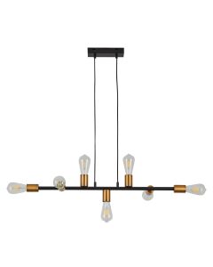 SE21-AB-85 CODY ANTIQUE BNRASS & BLACK METAL PENDANT Δ4 HOMELIGHTING 77-8240