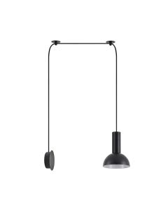 SE21-BL-4-NM1W-MS3 ADEPT TUBE Black Matt Wall Lamp Black Metal Shade+ HOMELIGHTING 77-8817