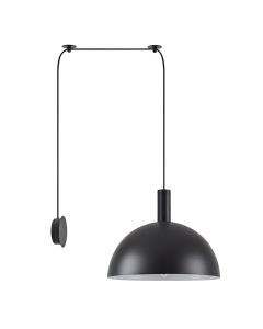 SE21-BL-4-NM1W-MS40 ADEPT TUBE Black Matt Wall Lamp Black Metal Shade+ HOMELIGHTING 77-8821
