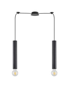 SE21-BL-5-BL2 ADEPT TUBE BLACK Black Pendant+ HOMELIGHTING 77-8671