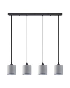 SE21-BL-B10-4BL-SH2 ADEPT PENDAT Grey Shade Pendant+ HOMELIGHTING 77-9022
