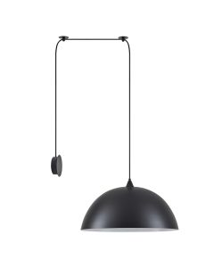 SE21-BL-B10-BL1W-MS50 ADEPT PENDANT Black Metal Shade Wall Lamp+ HOMELIGHTING 77-8890