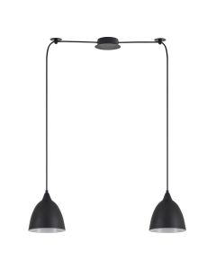 SE21-BL-B10-BL2-MS2 ADEPT PENDAT Black Metal Shade + HOMELIGHTING 77-9044