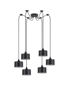SE21-BL-B10-BL6-MS1 ADEPT PENDANT Black Metal Shade+ HOMELIGHTING 77-9041